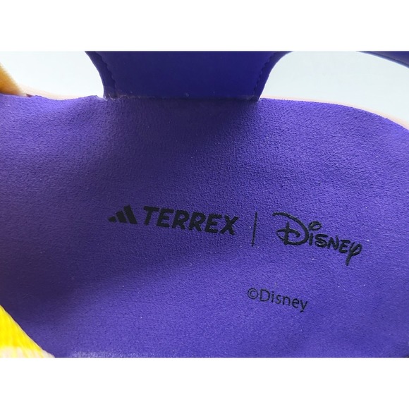 Adidas Terrex Captain Toey Hiking Boys Size 6 Yellow Blue Sandals IH2908 - Picture 11 of 14